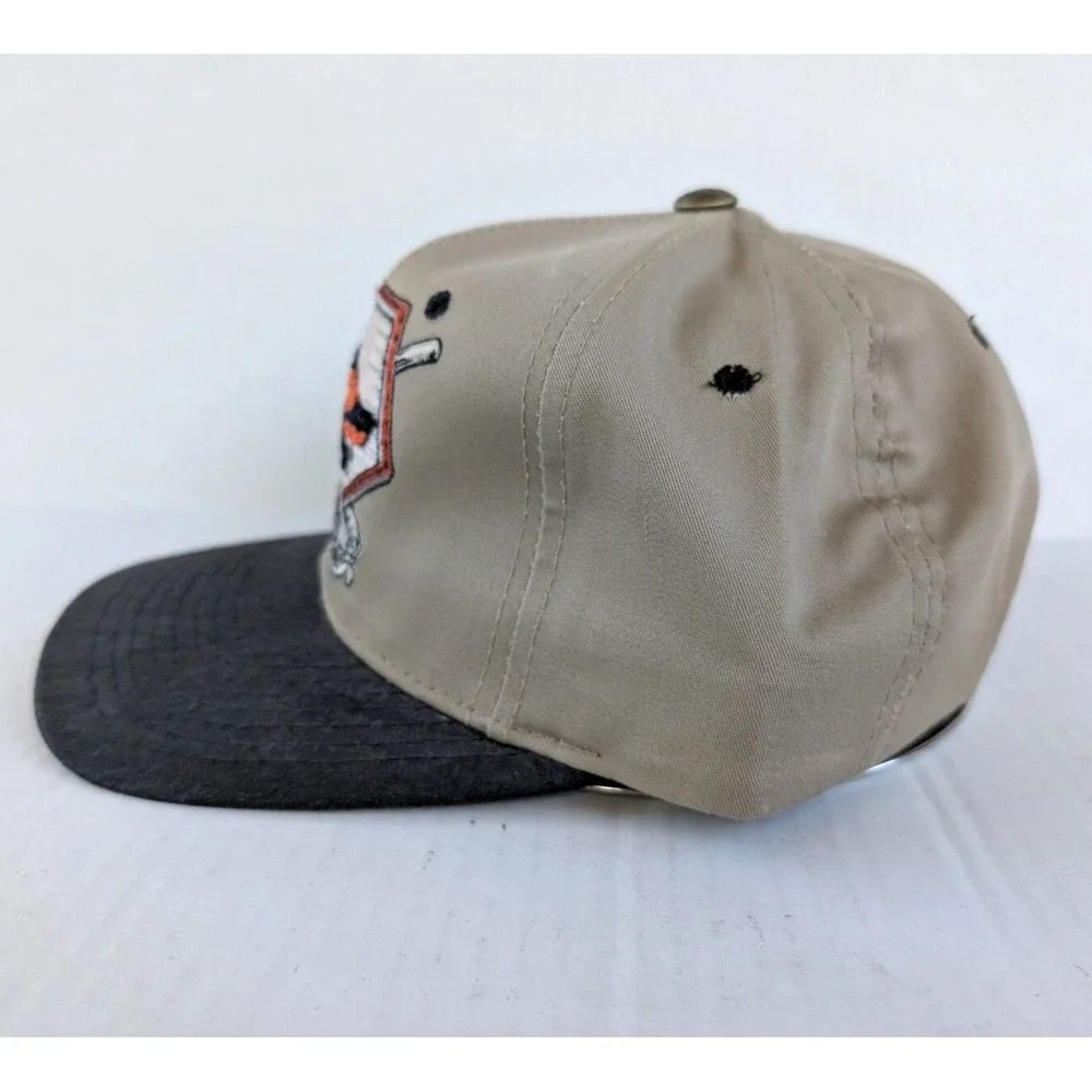 Vintage Baltimore Orioles Starter Hat Needlepoint‎ 2 Bat Logo Paisley 90s MLB
